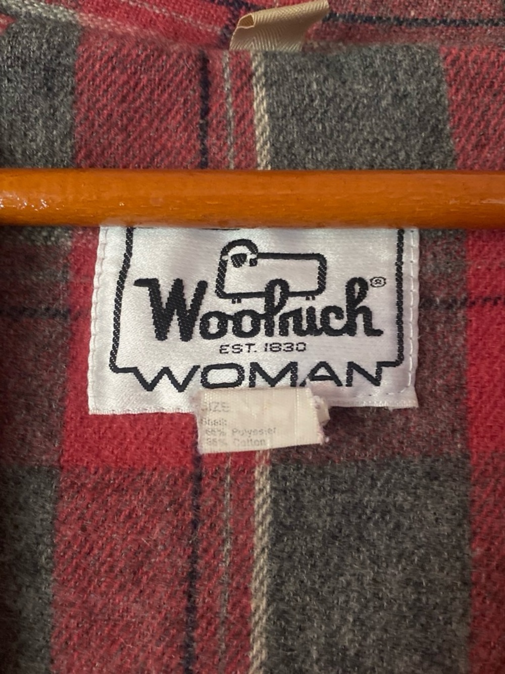 Woolrich Women's Pink Vintage Hooded Utility Jacket Flannel Interior - Picture 8 of 8